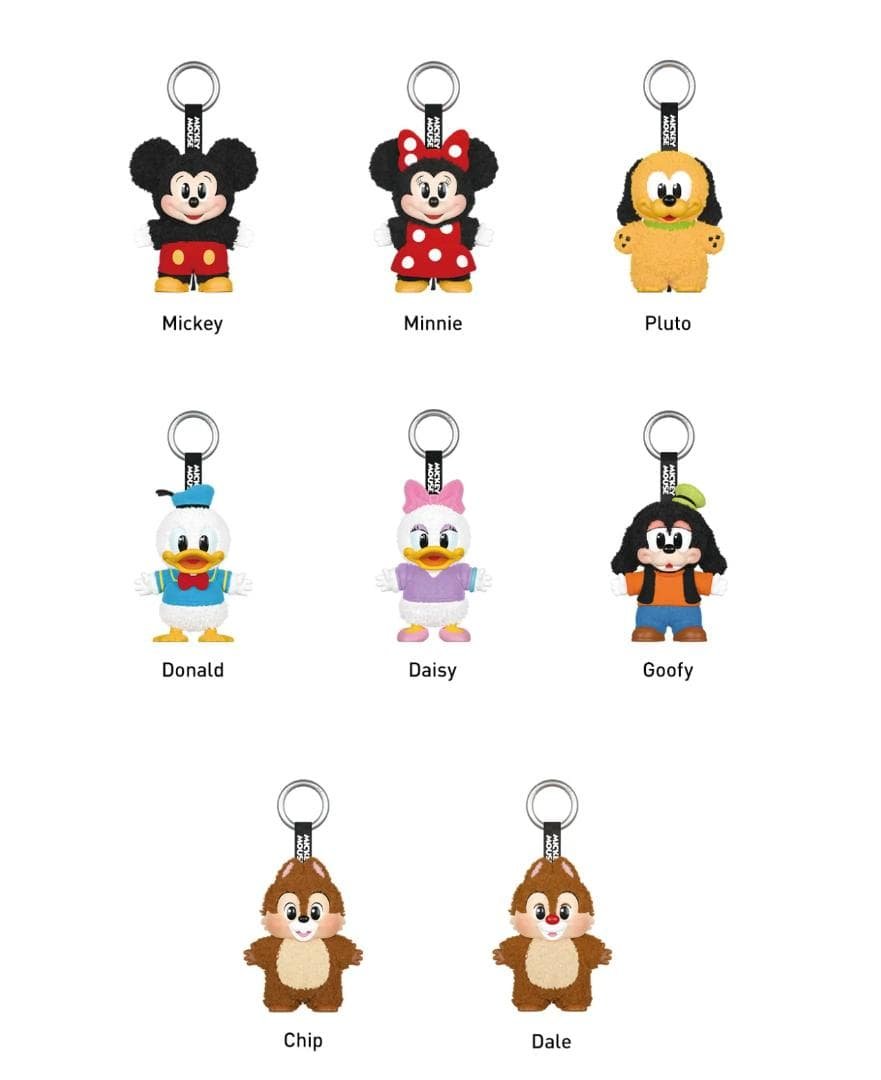 DISNEY 新品 ミッキーファミリー ぬいぐるみ コンプリート 8点セット