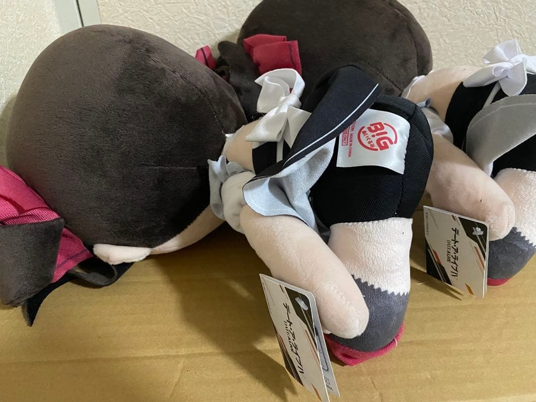 時崎狂三 デート・ア・ライブ BIGぬいぐるみ　メイド 2種　フィギュア付き