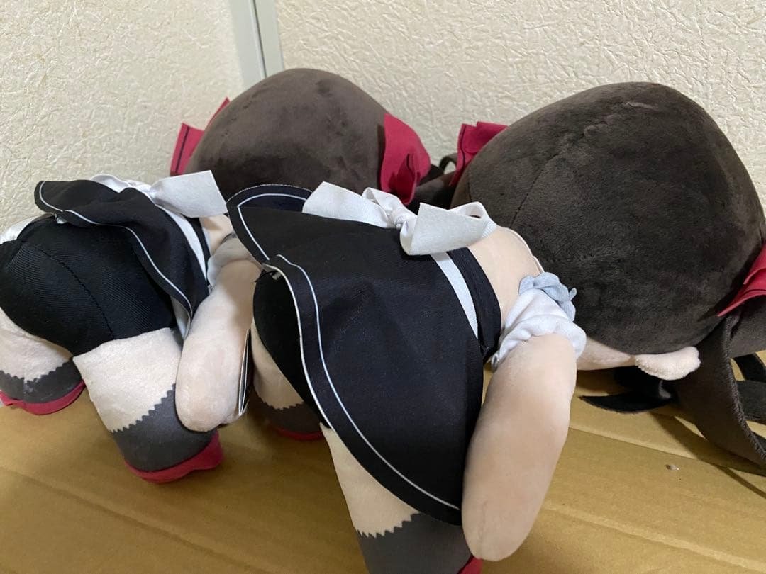 時崎狂三 デート・ア・ライブ BIGぬいぐるみ　メイド 2種　フィギュア付き