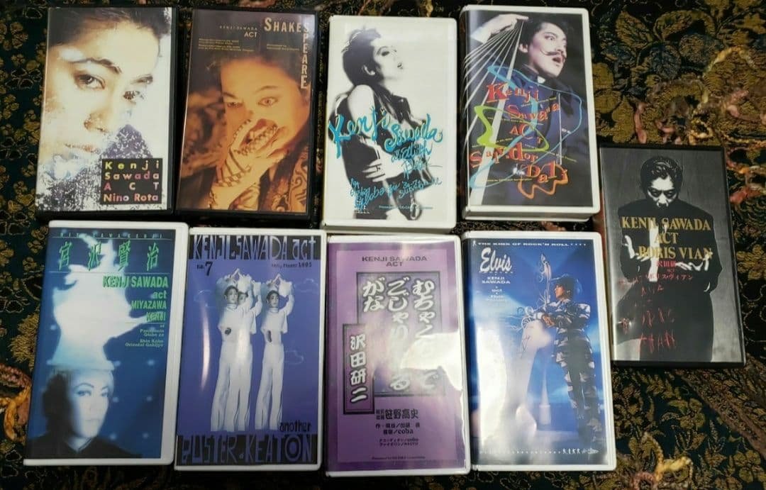 VHS 沢田研二 act 全9巻 ビデオテープ