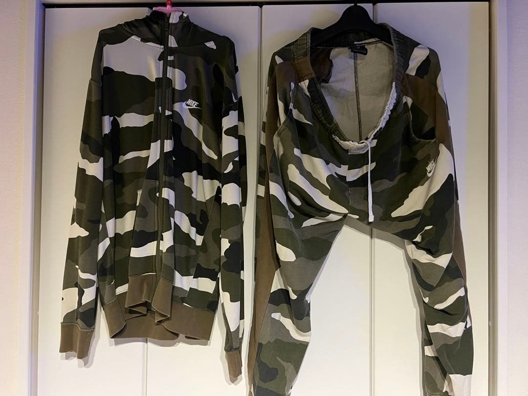 Nike 限定迷彩柄 ジャージ上下セット XL