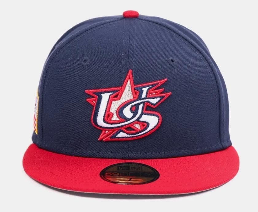 WBC 2026 アメリカ代表 公式キャップ ネイビー/レッド 7 3/8