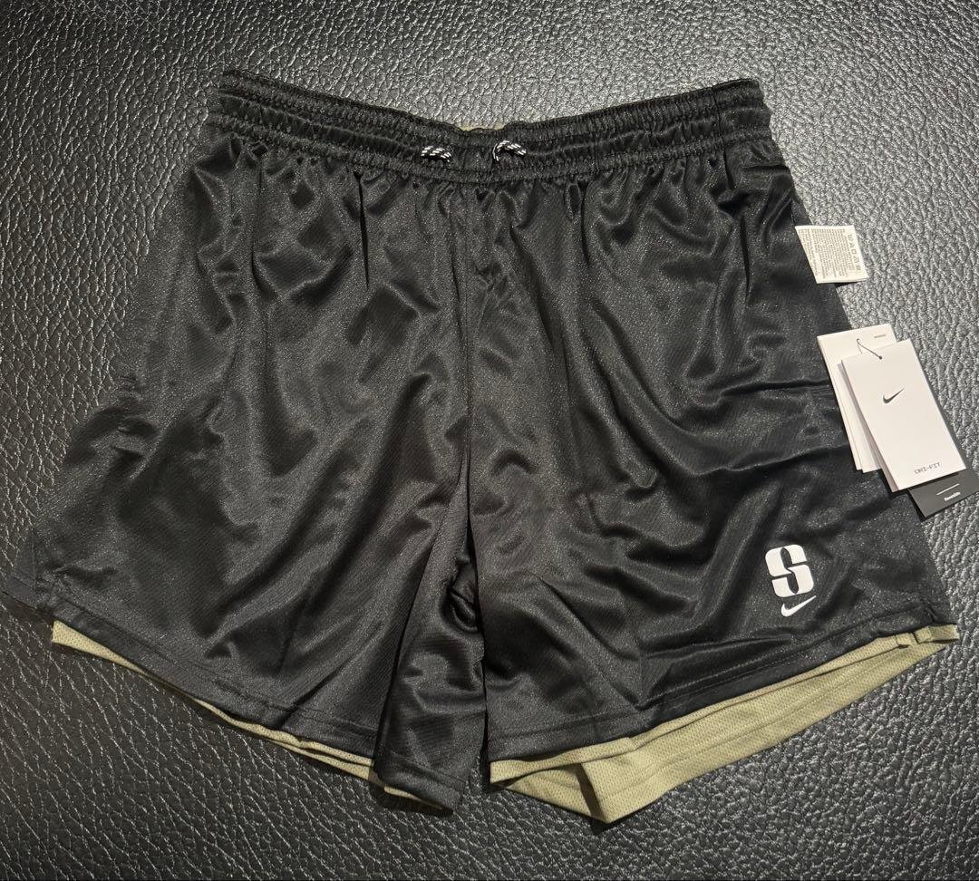 新品‼︎Nike サブリナ　バスパン XLサイズ リバーシブル　黒×オリーブカラー