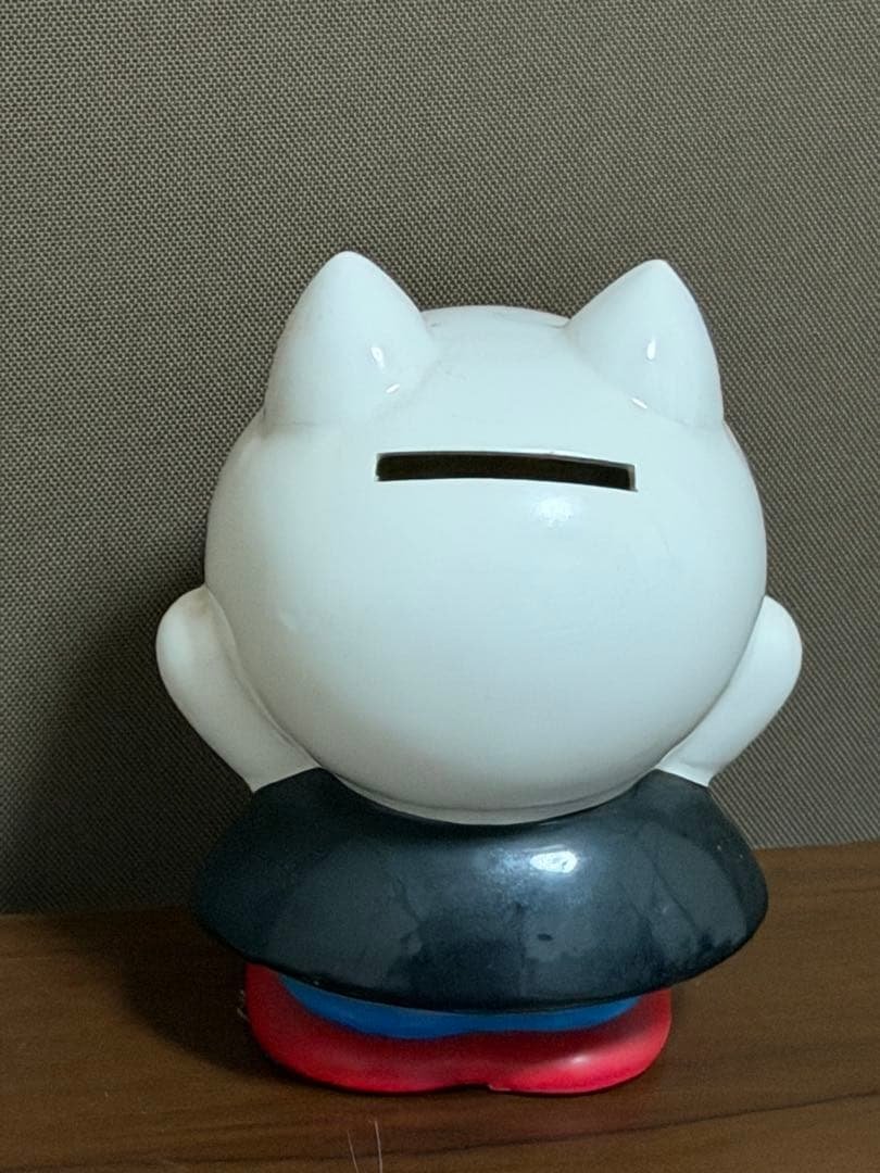 内藤ルネ❤️スーパーマン ネコ RUNE 陶器 ねこ 貯金箱 昭和レトロ