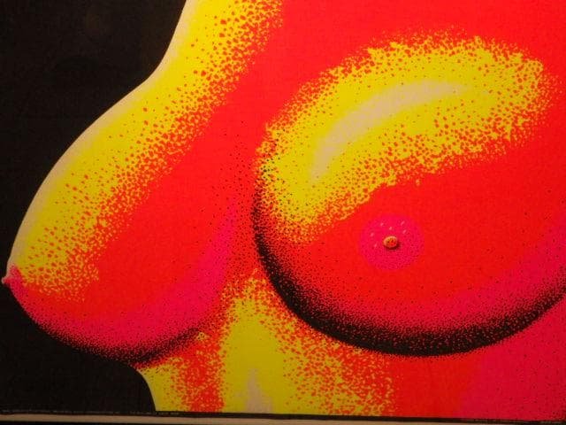 60'S★ブラックライトポスター★アート★ビンテージ★セクシー★ヒッピー