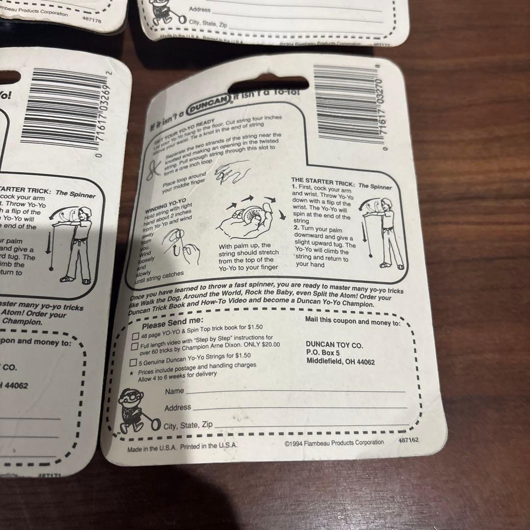 DUNCAN ダンカン YO-YO ヨーヨー 新品 未開封 4個セット