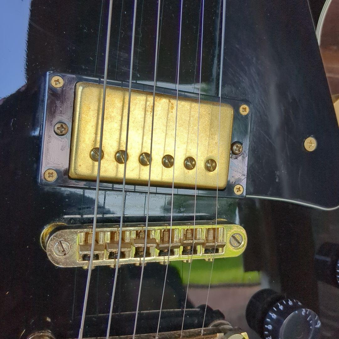 ノンブランド ブラック エレキギター ロックギタリスト応援